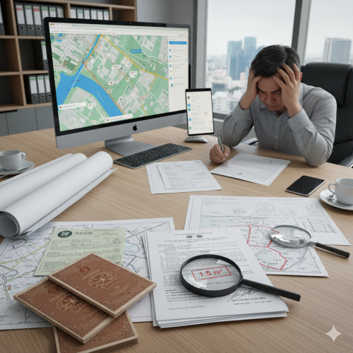 Hồ sơ sang nhượng bị từ chối do "Biến động diện tích"